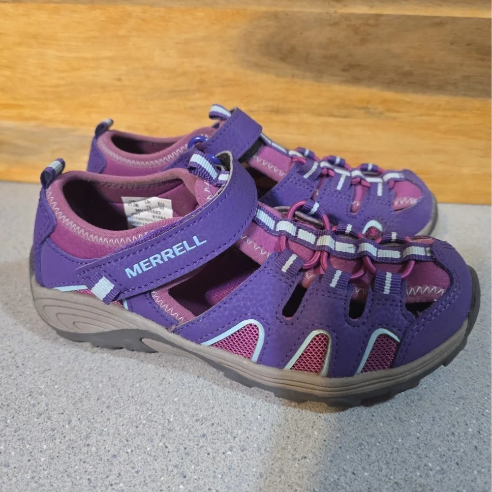 Merrell Hydro Hiker Purple Pink Kids Water Sandals MK163683 Size 1m
